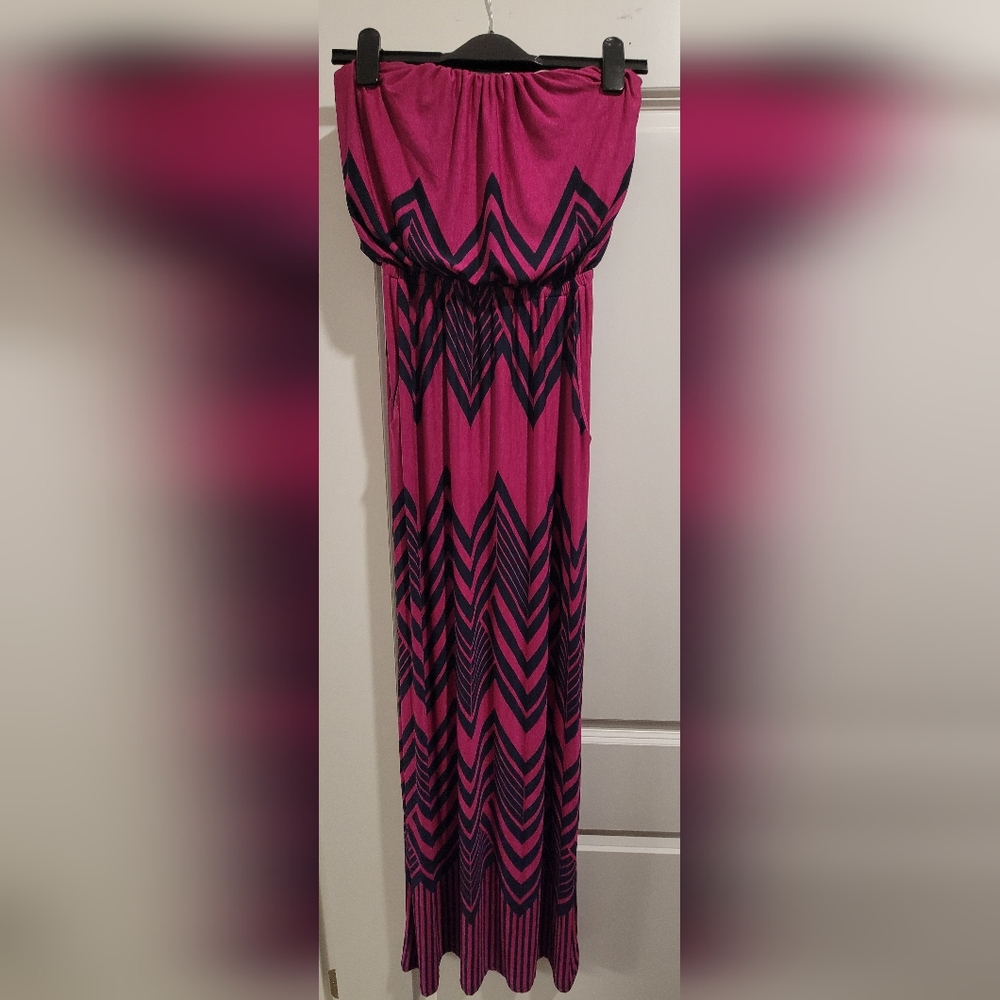 Tribal Pink and Black Dress